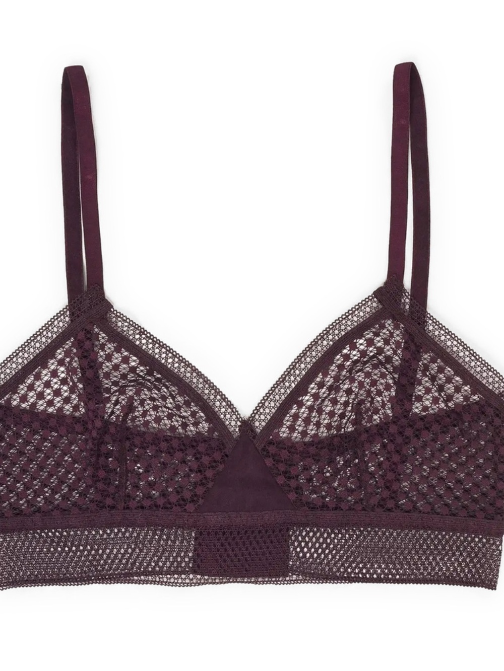 else Bella Soft Triangle Bra, Deep Purple, XS